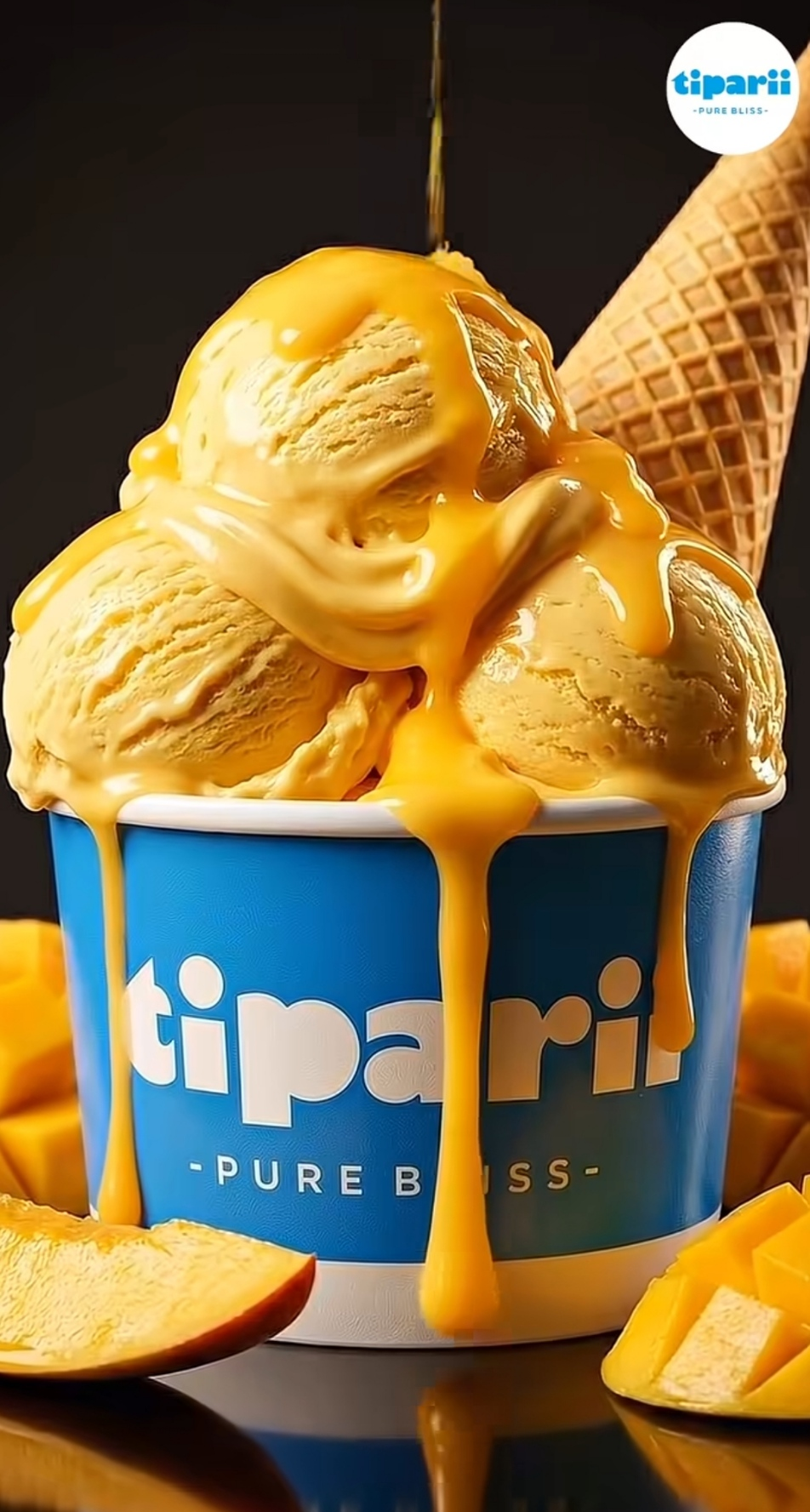 Tiparii Pure Bliss mango ice cream